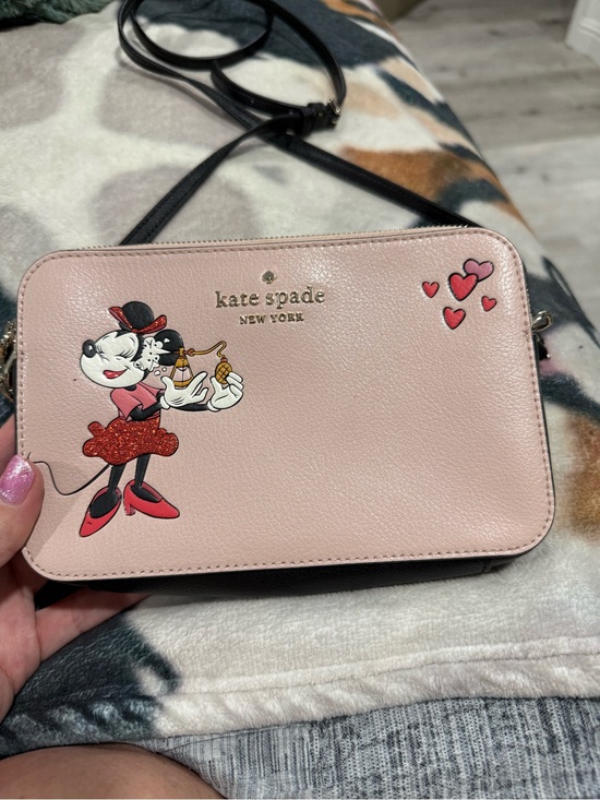 kate spade Handbags - kate spade pink Minnie Mouse Heart Crossbody Bag